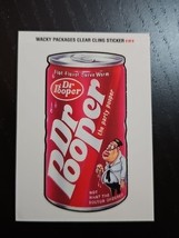 Topps Wacky Packages Series 2 CLINGY Dr Pooper Clear Cling Sticker 2005 - $14.90 CAD