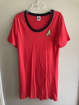 Star Trek Vintage Roddenberry Red Tee T-Shirt Women&#39;s Sz S Halloween Costume - £14.94 GBP
