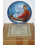 Classic Star Trek Commander Scott, Scotty Ceramic Plate 1986 Ernst MIB COA - $19.34