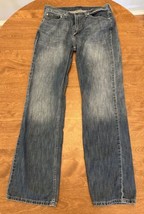 Levis 527 Jeans Men 34x33 Blue Bootcut Preppy Medium Wash Cotton Denim - £16.29 GBP