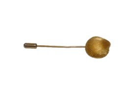 Trifari Gold Tone Clam Shell Sea Shell Stick Pin Hat Lapel Pin Brooch - $14.99