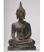 Bouddha - Ancien U String Style Bronze Enlightenment Statue de 23.5cm/9 &quot; - $493.13