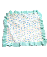 Crocheted Baby Doll Blankets Afghan 31&quot; x 31&quot; Pastels - £11.29 GBP