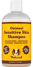 Natural [Dog] Company Oatmeal Sensitive Skin Shampoo, 12 Oz., Dandruff Shampoo, - £20.84 GBP