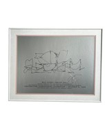 Frank Gehry 1999 Construction Sketch Of Walt Disney Concert Hall Signed ... - $561.00