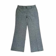Ann Taylor Margo Pants Size 8 Gray Womens Wool Silk Blend Lined Stretch 32X28 - £15.59 GBP