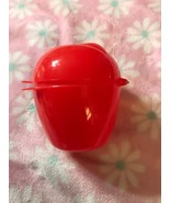 NEW TUPPERWARE BRIGHT RED APPLE STORER CONTAINER - $5.93
