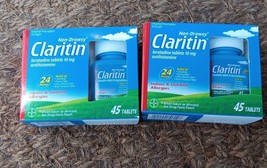 2 Claritin 24hr Non-drowsy 10mg - 45 Tablets - (C8) - £24.49 GBP