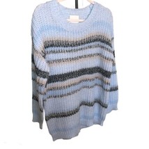 Ultra Flirt blue Women’s Ombré stripe Blue sweater size Large Brand New - £12.20 GBP