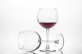 Red Wine Glasses Set of 2, 21 3/4 oz Shatter Resistant Stemware Elegant Glasswar - £30.28 GBP