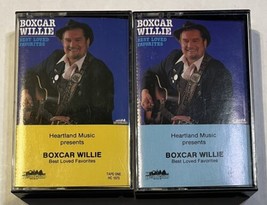 Boxcar Willie Best Loved Favorites Cassette Tapes 1 &amp; 2 (1988, Heartland Music) - £7.03 GBP
