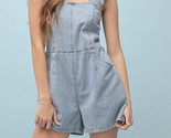 Wishlist Set It Straight Ruffle Sleeve Romper Denim - €43,34 EUR