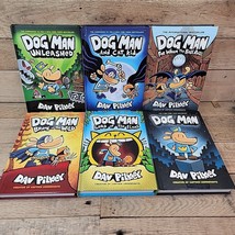 X6 Dog Man Dav Pilkey Hardback Childrens Book Lot - $22.72