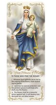 15 Promises of Mary, To Those Who Pray the Rosary  Large Bookmark, New #... - €2,56 EUR
