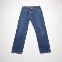 Vtg Y2K 2001 Levis 505 Mens 34x30 Distressed Regular Fit Straight Leg Jeans USA - £47.30 GBP