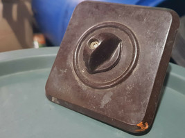 Vintage Wall Mounted Lamp Light Toggle Switch - Brown Bakelite - Pair of Two - £28.34 GBP