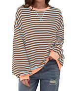 AlvaQ Women&#39;s Oversized Sweatshirt Round Neck Long Sleeve Pink Size S - $414.14 MXN