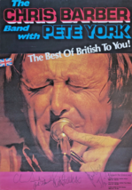 The Chris Barber Band &amp; Pete York - Poster Original - Signee- 70&#39;S - Rare - $246.34