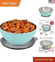 Premium Large Serving Bowl with Double-Walled Lid 100oz 3qt - Keep Food ... - $147.01
