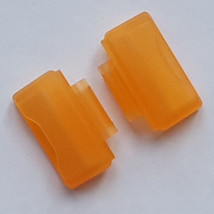 Casio Genuine Factory Baby G Strap Cover End Piece Orange BG-301B-4V 2pcs - £22.86 GBP
