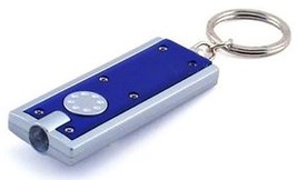small LED 2&quot; Key Chain Bright FLASHLIGHT bright Blue w/ batteries Rayovac - £12.37 GBP