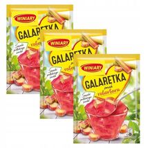 WINIARY instant Jello: RHUBARB Fruit flavor PACK of 3 -EASY PREP-  FREE ... - $11.87