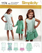 ‏Girl&#39;s DRESS, COAT &amp; JACKET 2015 Simplicity Pattern 1174 Sizes 7 to 14 ... - £9.41 GBP