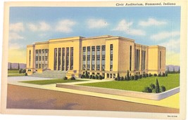 Civic Auditorium, Hammond, Indiana vintage postcard - $11.99