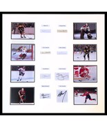 Hockey Greats (8) Autograph Cuts Museum Framed Ready to Display - $2,475.00