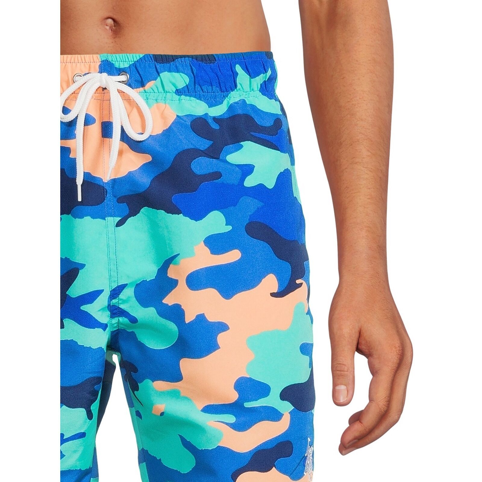 U.S. Polo Assn. Men's 7” Color Camouflage Swim Shorts Size 2XL Color Blue Item image 4
