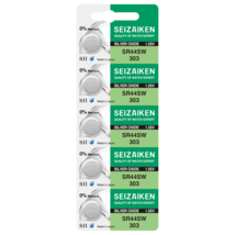 Seizaiken 303 SR44SW 1.55V 0%Hg Silver Oxide Watch Battery - Wholesale - $4.30+