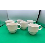 Set of 6 Crate &amp; Barrel STAXX White Mugs - $162.98 CAD
