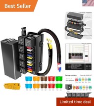 Automotive 12V Fuse Relay Box - Pre-Wired with 6 Relays &amp; Multi-Sized Fuses - $40.50