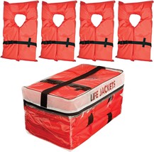 Absolute Outdoor Kent Clear Storage Bag With Type Ii Life, Adult, Orange - $47.99