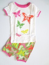 Baby GAP Girls Butterfly Shorts Pajamas - Size 2T - NWT - £9.56 GBP