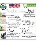 Inspirational Bible Verse Wall Stickers - We Walk by Faith, Not by Sight - $23.90 CAD