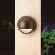 Kichler 15764AZT30R Landscape 3000K Half Moon LED Deck in Architectural ... - $51.47