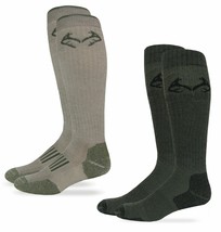 Realtree Mens 80% Merino Wool &amp; Wick Elimishield Tall Boot Sock System 2 Pack - £16.43 GBP