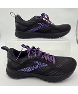 Brooks Women’s Revel 5 Black Purple Knit Running Shoes Sneakers Size 7.5... - $1,029.85 MXN
