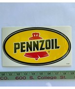 NASCAR stock car authentic Penzoil 9 inch Racing car decal, unused 1990&#39;s - $6.70
