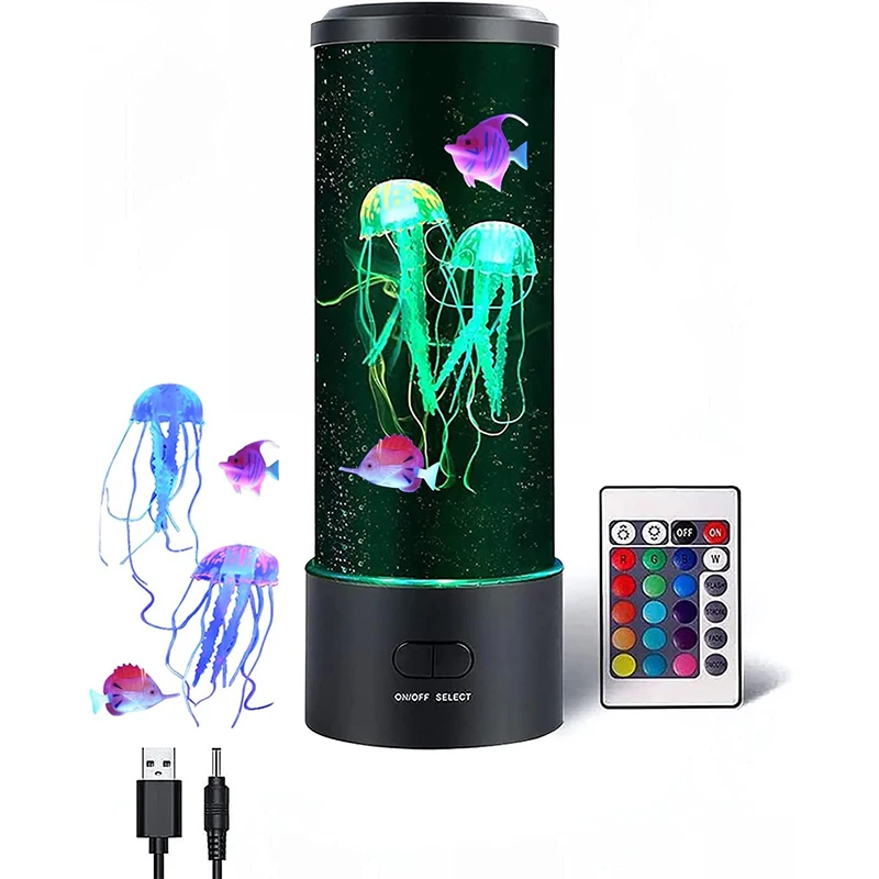 LED  Jellyfish Light Creative  Aquarium Night Light Multicolor Changing ... - $49.06+