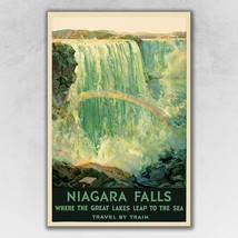 16&quot; X 24&quot; Niagra Falls New York C1920S Vintage Travel Poster Wall Art - £27.19 GBP