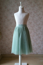 Sage Green Flower Girl Tutu Skirt Toddler Tutu Flower Girl Tulle Skirt(Age 1-14)