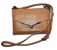 NWT $228 BOTKIER New York Valentina Cognac Brown Crossbody Handbag - $97.99