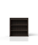 Chocolate Two Shelf Bookcase Hutch - $13,522.02 MXN