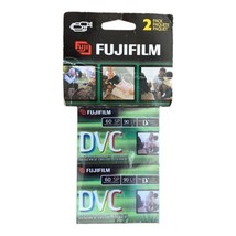 Pack of 2 Fujifilm DVC Mini DV Digital Video Cassettes 60 Min SP - NOS S... - £10.21 GBP