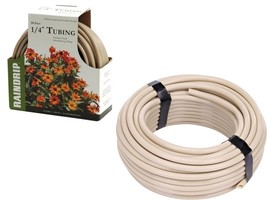 Drip Irrigation Tubing 1/4&#39;&#39; Outer Dia. x 50&#39; L Vinyl Tan - Raindrip R252DT - $12.86