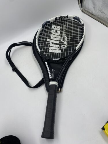 Prince Air Optima Black and White Tennis Racquet 4 1/4 Grip Size Small D... - $22.13