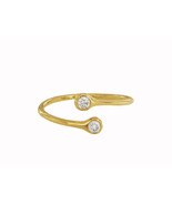 Tiffany &amp; Co. Elsa Peretti Yellow Gold Diamond Hoop Ring - $830.00