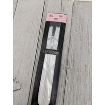 Vintage J&P Coats Flex Zip All Purpose Zipper 9" White 1 - £3.92 GBP